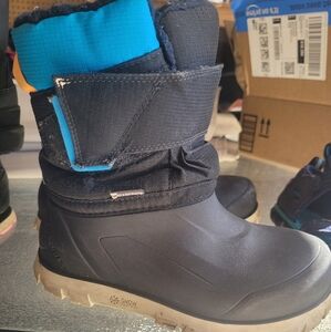 Kids Navy Blue Winter Boots